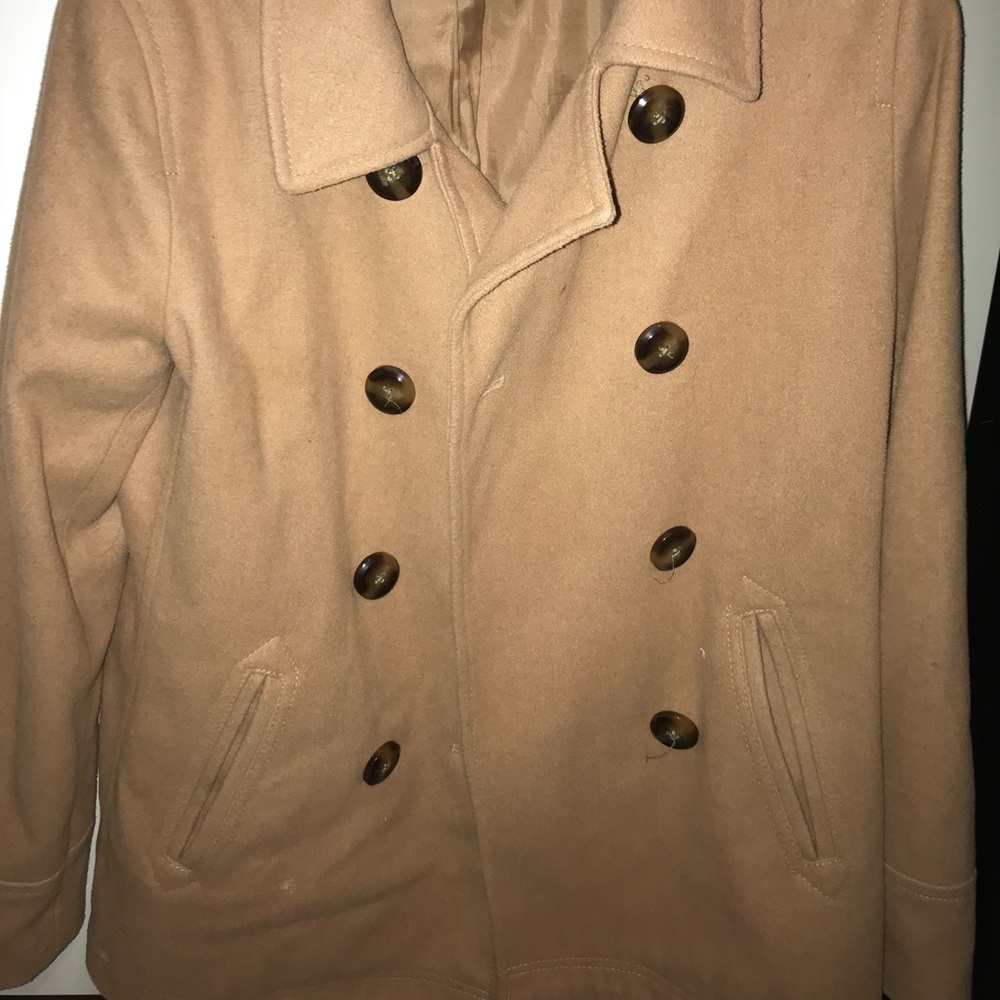 Women’s beige pea coat